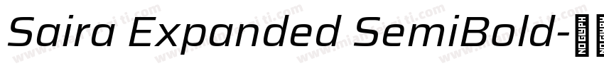 Saira Expanded SemiBold字体转换